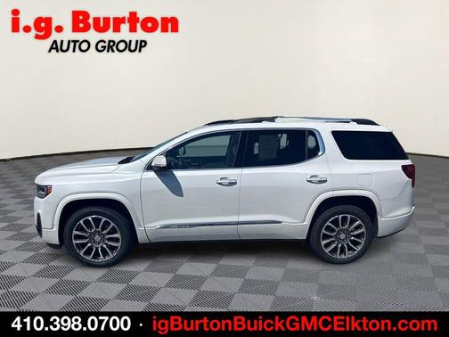 White Frost Tri-Coat 2021 GMC Acadia Denali