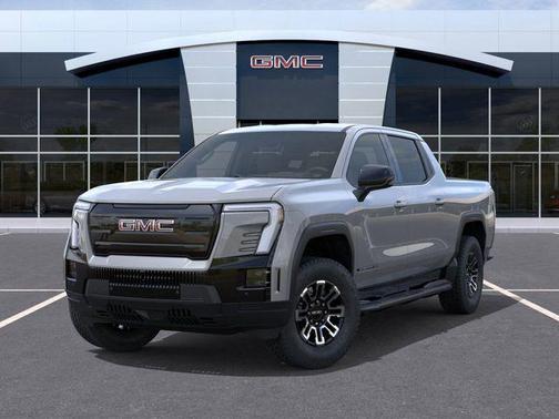 Thunderstorm Gray 2026 GMC Sierra EV Extended Range Elevation