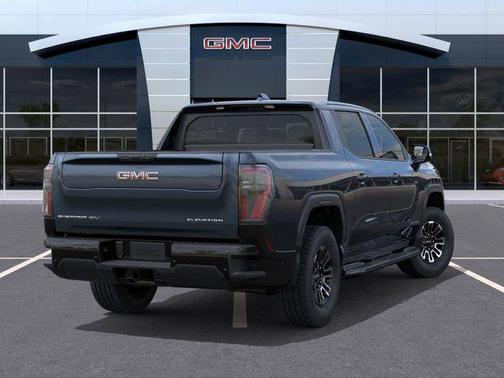 Deep Ocean Metallic 2026 GMC Sierra EV Extended Range Elevation