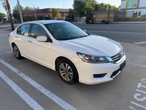 White 2015 Honda Accord LX