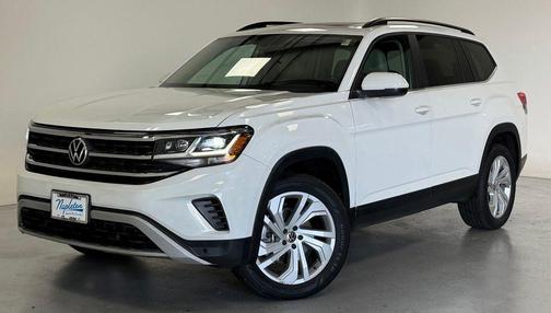 Pure White 2022 Volkswagen Atlas 3.6L SE w/Technology