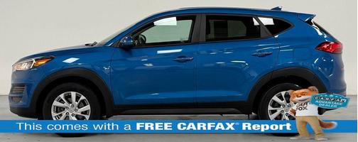 Aqua Blue 2021 Hyundai TUCSON SE