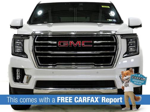 White Frost Tri-Coat 2021 GMC Yukon SLT