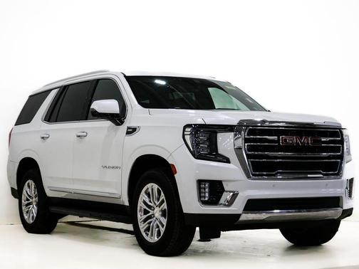 White Frost Tri-Coat 2021 GMC Yukon SLT