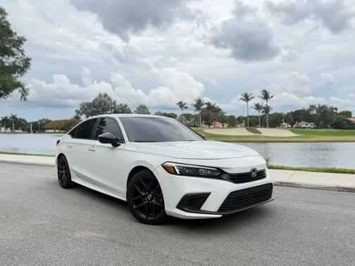 Platinum White Pearl 2024 Honda Civic Sport