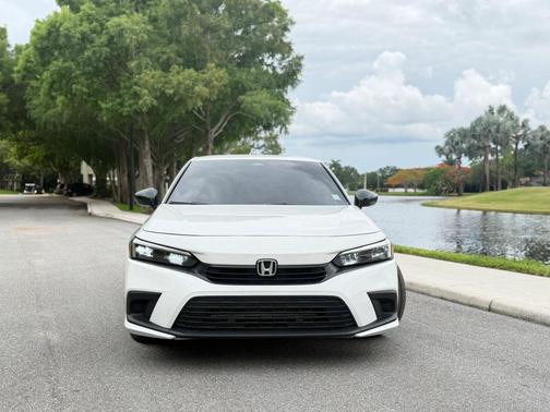Platinum White Pearl 2024 Honda Civic Sport