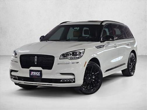 Pristine White Metallic Tri-Coat 2024 Lincoln Aviator Black Label AWD