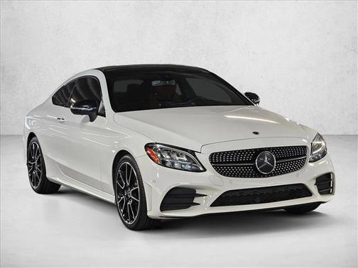 Polar White 2021 Mercedes-Benz C-Class Coupe
