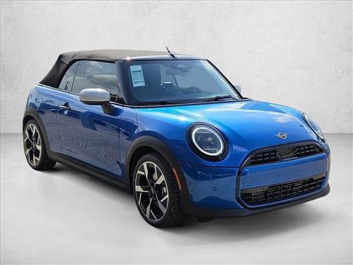 Icy Sunshine Blue Metallic 2026 MINI Convertible Cooper