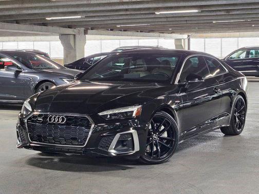 Mythos Black Metallic 2021 Audi A5 45 S line Premium Plus
