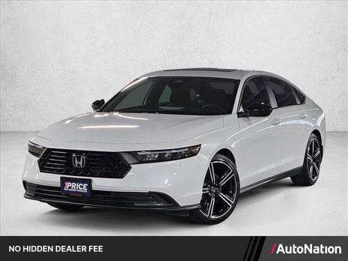 White 2024 Honda Accord Hybrid Sport