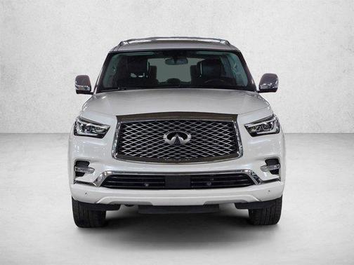 Moonstone White 2019 INFINITI QX80 Luxe