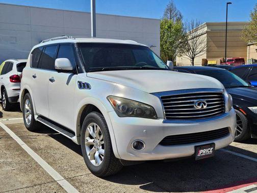 Moonlight White 2012 INFINITI QX56 Base