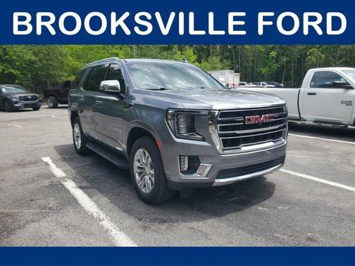 Satin Steel Metallic 2022 GMC Yukon SLT