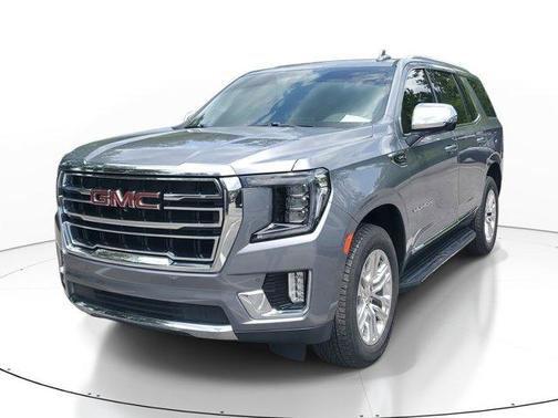 Satin Steel Metallic 2022 GMC Yukon SLT
