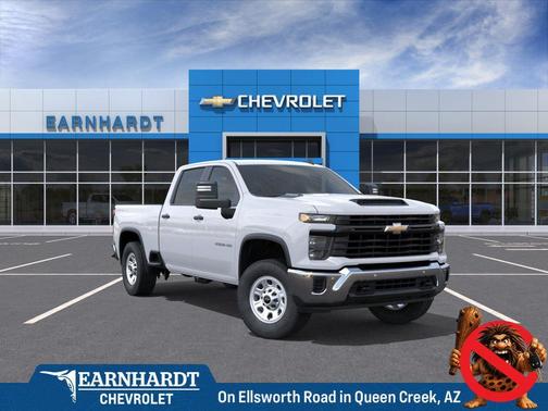 Summit White 2026 Chevrolet Silverado 2500 Crew Cab, Standard Bed, WT, 4WD