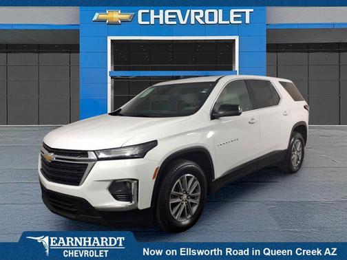 Summit White 2023 Chevrolet Traverse LS