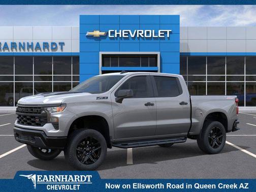 Sterling Gray Metallic 2026 Chevrolet Silverado 1500 Custom Trail Boss