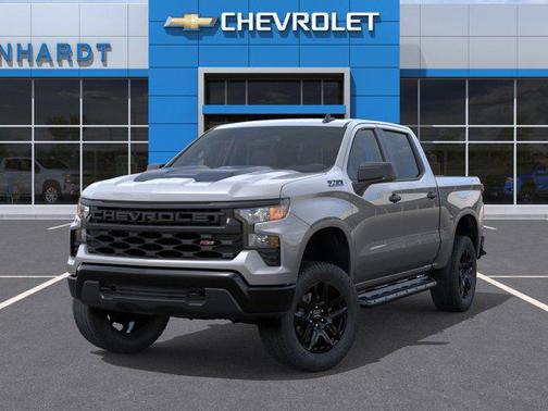 Sterling Gray Metallic 2026 Chevrolet Silverado 1500 Custom Trail Boss