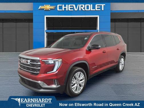 Volcanic Red Tintcoat 2024 GMC Acadia FWD Elevation