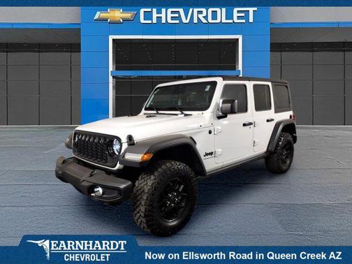 Bright White Clearcoat 2025 Jeep Wrangler Willys