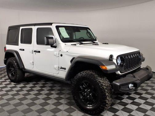 Bright White Clearcoat 2025 Jeep Wrangler Willys