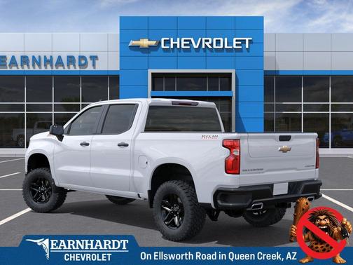 Summit White 2026 Chevrolet Silverado 1500 Custom Trail Boss