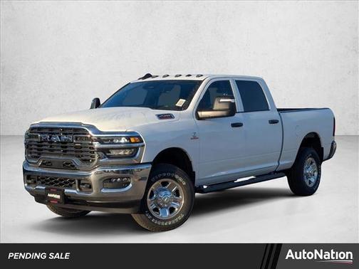 Bright White Clear-Coat Exterior Paint 2026 RAM 2500 Tradesman Crew Cab 4x4 6'4' Box