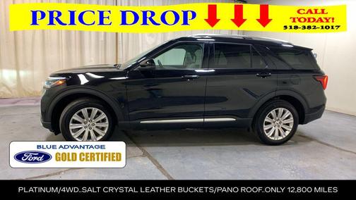 Black Metallic 2025 Ford Explorer Platinum