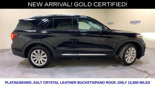 Black Metallic 2025 Ford Explorer Platinum