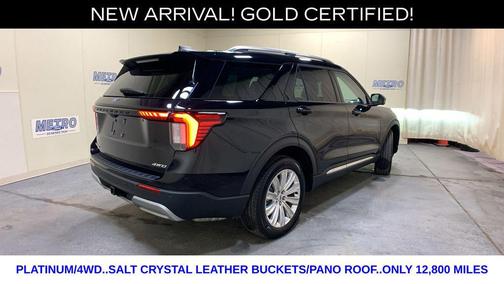 Black Metallic 2025 Ford Explorer Platinum