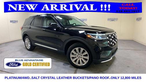 Black Metallic 2025 Ford Explorer Platinum