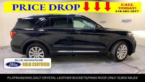Black Metallic 2025 Ford Explorer Platinum