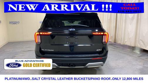 Black Metallic 2025 Ford Explorer Platinum