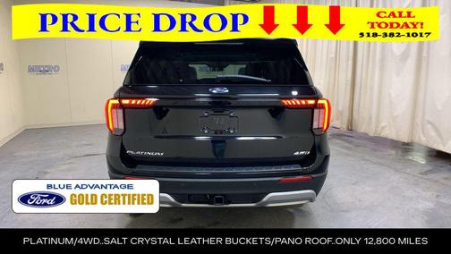 Black Metallic 2025 Ford Explorer Platinum