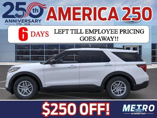 Star White Metallic Tri-Coat 2026 Ford Explorer Active