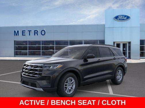 Agate Black Metallic 2026 Ford Explorer Active