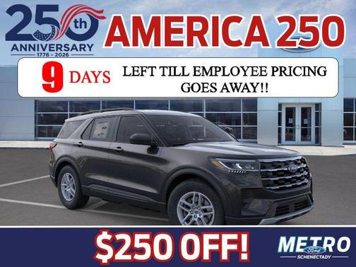 Agate Black Metallic 2026 Ford Explorer Active