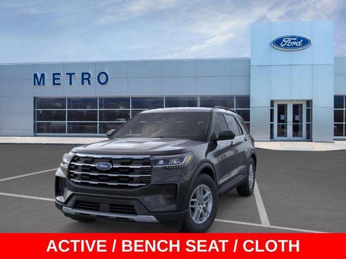 Agate Black Metallic 2026 Ford Explorer Active