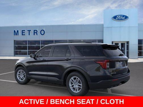 Agate Black Metallic 2026 Ford Explorer Active