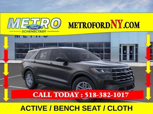Agate Black Metallic 2026 Ford Explorer Active