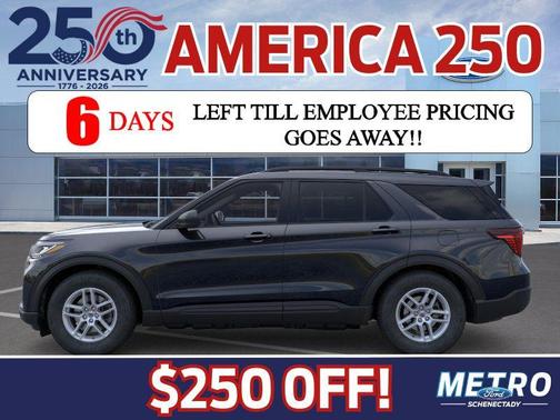 Agate Black Metallic 2026 Ford Explorer Active
