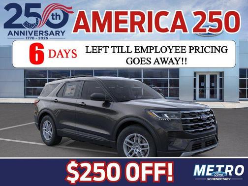 Agate Black Metallic 2026 Ford Explorer Active