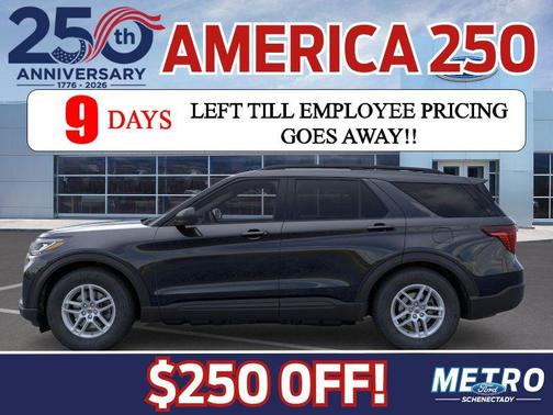 Agate Black Metallic 2026 Ford Explorer Active