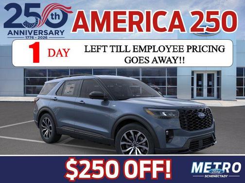 Vapor Blue Metallic 2026 Ford Explorer ST-Line