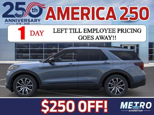 Vapor Blue Metallic 2026 Ford Explorer ST-Line