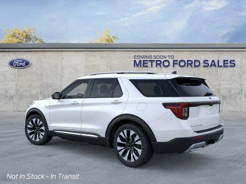 White 2026 Ford Explorer Platinum