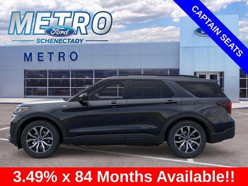 Agate Black Metallic 2026 Ford Explorer ST-Line