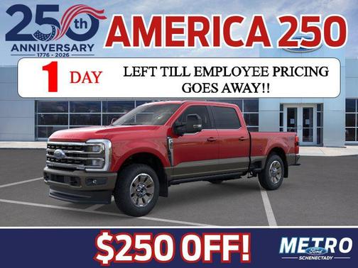 Ruby Red Metallic Tinted Clearcoat 2026 Ford F-350 King Ranch