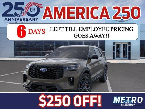 Marsh Gray 2026 Ford Explorer ST-Line